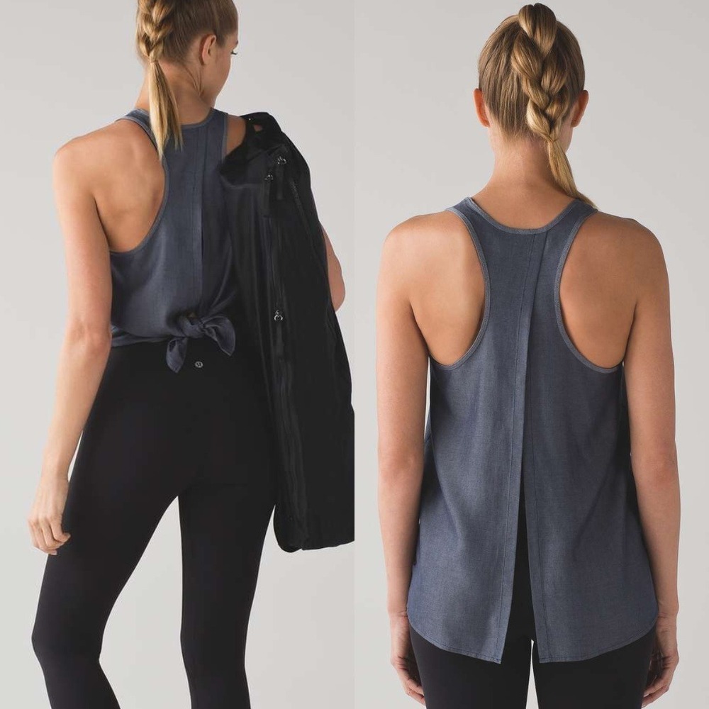 Lululemon | All Tied Up Open Tie Back Tank Top, inDeep Navy Blue
